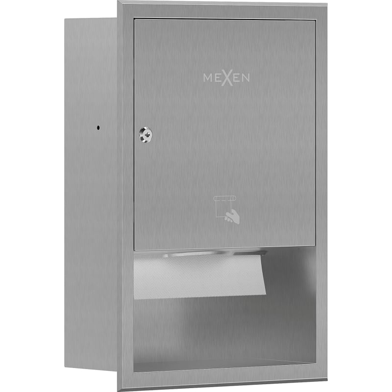 Mexen Linox recessed paper towel dispenser, inox - 70K003-01