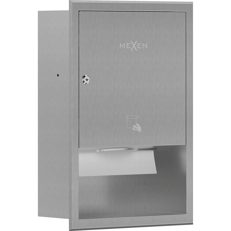 Mexen Linox wnękowy pojemnik na ręczniki papierowe, inox - 70K003-01