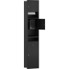 Mexen Linox Eingebauter Papierhandtuchbehälter mit Händetrockner und Mülleimer, schwarz matt - 70K001-70