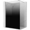 Mexen Kioto dušinurk Walk-in 150 x 200 cm, must ombre 8 mm, gun metal - 800-150-101-95-76