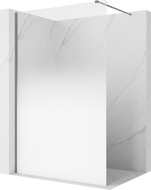 Mexen Kioto Tuš pregrada Walk-in 80 x 200 cm, bijeli ombre 8 mm, pištolj metal - 800-080-101-95-86