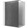 Mexen Kioto parede de duche Walk-in 80 x 200 cm, crackle grafite 12 mm, metal escurecido - 800-080-101-95-44-X