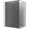 Mexen Kioto parede de duche Walk-in 110 x 200 cm, crackle grafite 12 mm, gun metal - 800-110-101-95-44-X