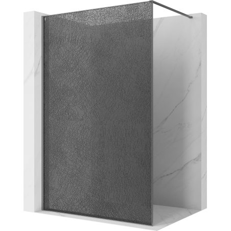 Mexen Kioto Pregrada za tuš Walk-in 150 x 200 cm, crackle grafit 12 mm, gun metal - 800-150-101-95-44-X