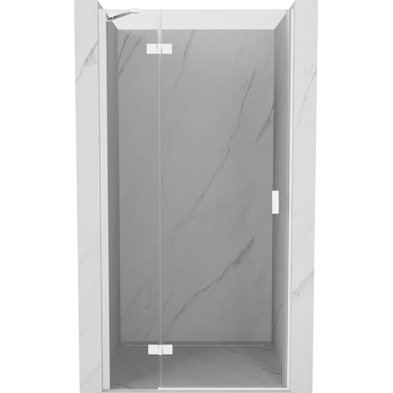 Mexen Mist-H porte de douche pivotante gauche 85 cm, transparent, blanc - 8A5-085-000-20-00-L