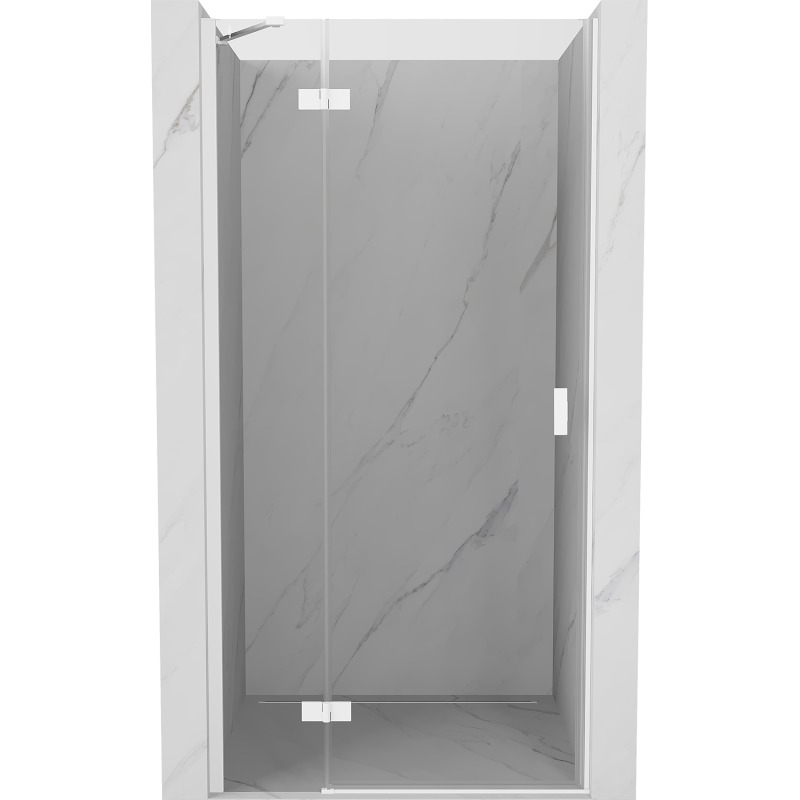 Mexen Mist-H drzwi prysznicowe uchylne lewe 95 cm, transparent, białe - 8A5-095-000-20-00-L