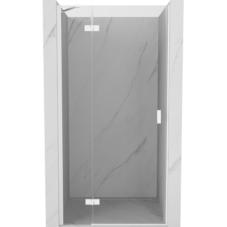 Mexen Mist-H drzwi prysznicowe uchylne lewe 110 cm, transparent, białe - 8A5-110-000-20-00-L
