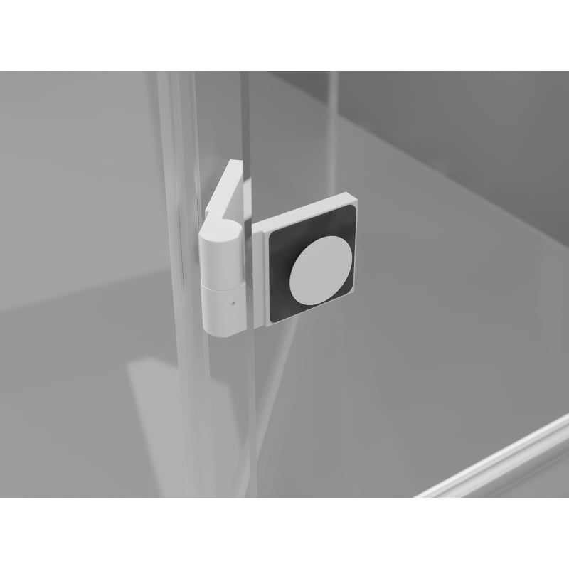 Mexen Mist-H porte de douche pivotante droite 115 cm, transparente, blanche - 8A5-115-000-20-00-P