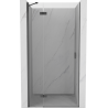 Mexen Mist-H drzwi prysznicowe uchylne lewe 80 cm, transparent, gun gray szczotkowany - 8A5-080-000-66-00-L