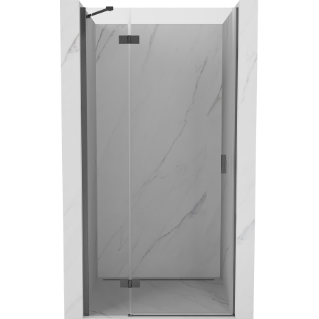Mexen Mist-H porte de douche pivotante gauche 120 cm, transparente, gris canon brossé - 8A5-120-000-66-00-L