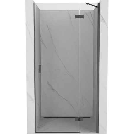Mexen Mist-H drzwi prysznicowe uchylne prawe 100 cm, transparent, gun gray szczotkowany - 8A5-100-000-66-00-P