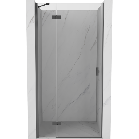 Mexen Mist-H porte de douche pivotante gauche 90 cm, transparent, gun metal - 8A5-090-000-95-00-L