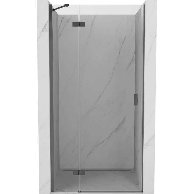 Mexen Mist-H drzwi prysznicowe uchylne lewe 95 cm, transparent, gun metal - 8A5-095-000-95-00-L