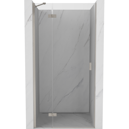 Mexen Mist-H drzwi prysznicowe uchylne lewe 110 cm, transparent, nikiel szczotkowany - 8A5-110-000-97-00-L