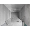 Mexen Mist-H porta doccia a battente destra 75 cm, trasparente, nichel spazzolato - 8A5-075-000-97-00-P