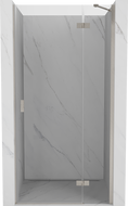 Mexen Mist-H svängbara duschdörrar höger 100 cm, transparent, borstad nickel - 8A5-100-000-97-00-P
