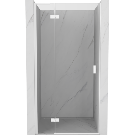 Mexen Mist-H L drzwi prysznicowe uchylne lewe 70 cm, transparent, białe - 8A5L-070-000-20-00-L
