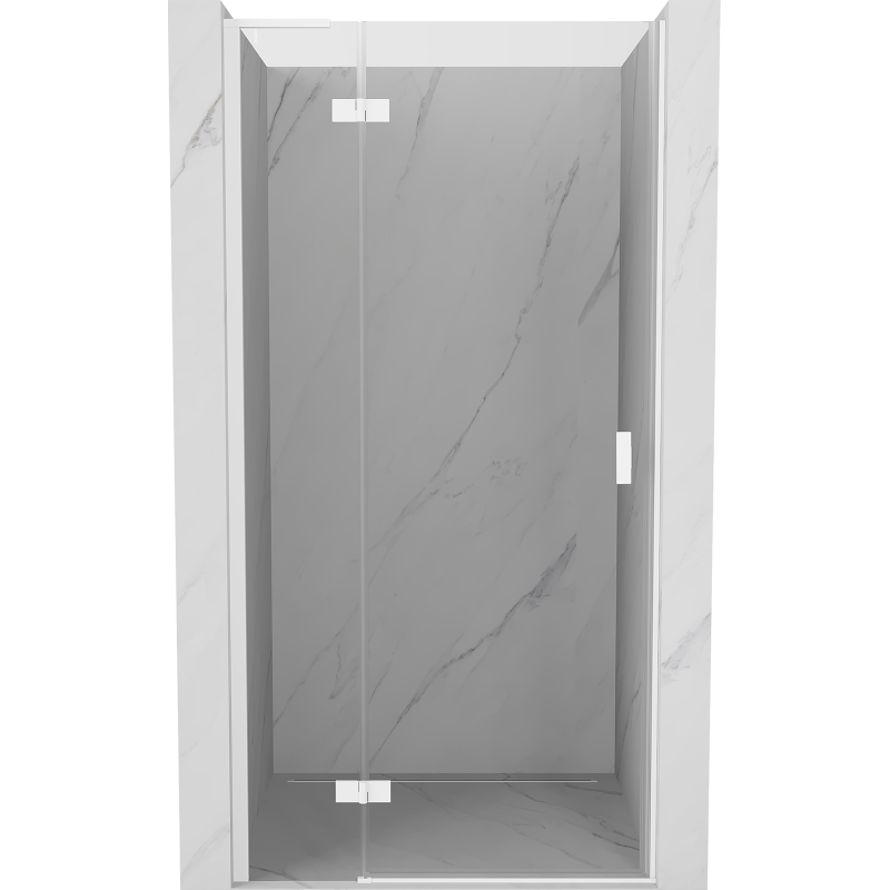 Mexen Mist-H L drzwi prysznicowe uchylne lewe 95 cm, transparent, białe - 8A5L-095-000-20-00-L