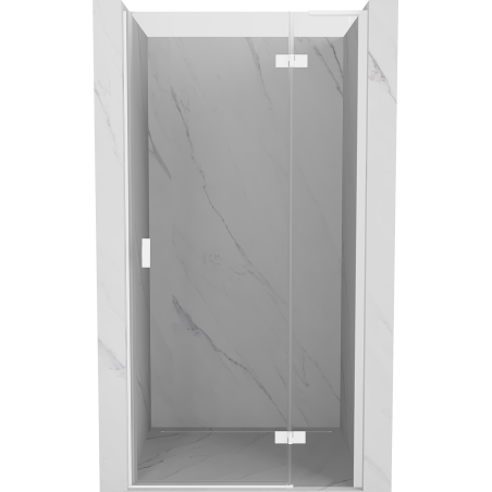 Mexen Mist-H L drzwi prysznicowe uchylne prawe 105 cm, transparent, białe - 8A5L-105-000-20-00-P