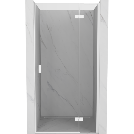 Mexen Mist-H L porte de douche pivotante droite 110 cm, transparente, blanche - 8A5L-110-000-20-00-P