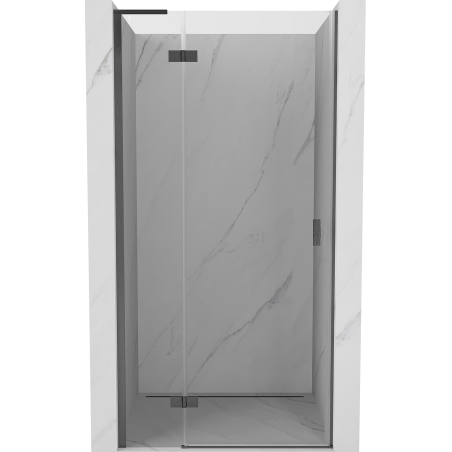 Mexen Mist-H L drzwi prysznicowe uchylne lewe 70 cm, transparent, gun gray szczotkowany - 8A5L-070-000-66-00-L