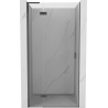 Mexen Mist-H L drzwi prysznicowe uchylne lewe 115 cm, transparent, gun gray szczotkowany - 8A5L-115-000-66-00-L