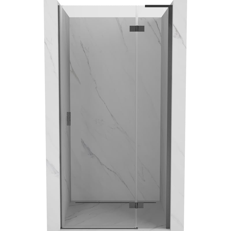 Mexen Mist-H L porte de douche pivotante droite 70 cm, transparent, gris canon brossé - 8A5L-070-000-66-00-P