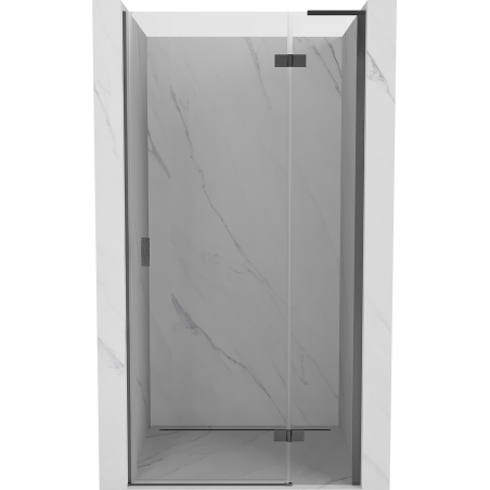Mexen Mist-H L drzwi prysznicowe uchylne prawe 90 cm, transparent, gun gray szczotkowany - 8A5L-090-000-66-00-P