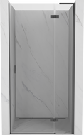 Mexen Mist-H L avatav duššile paremal 115 cm, läbipaistev, harjatud gun gray - 8A5L-115-000-66-00-P
