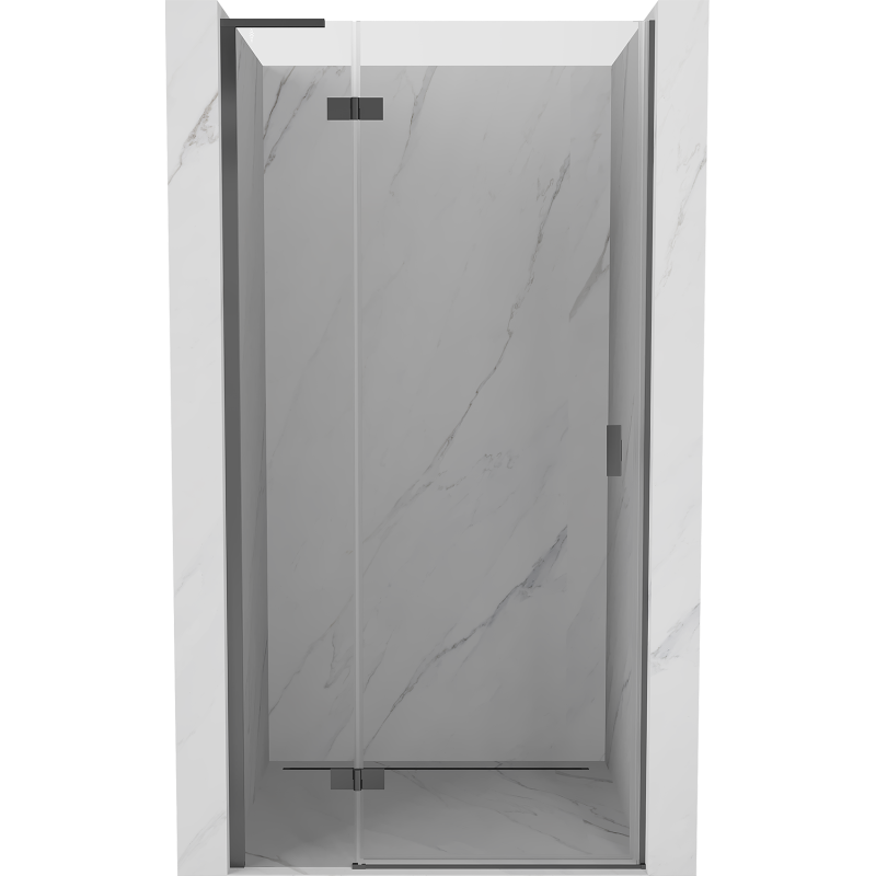 Mexen Mist-H L drzwi prysznicowe uchylne lewe 90 cm, transparent, gun metal - 8A5L-090-000-95-00-L