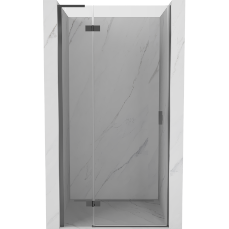 Mexen Mist-H L drzwi prysznicowe uchylne lewe 90 cm, transparent, gun metal - 8A5L-090-000-95-00-L