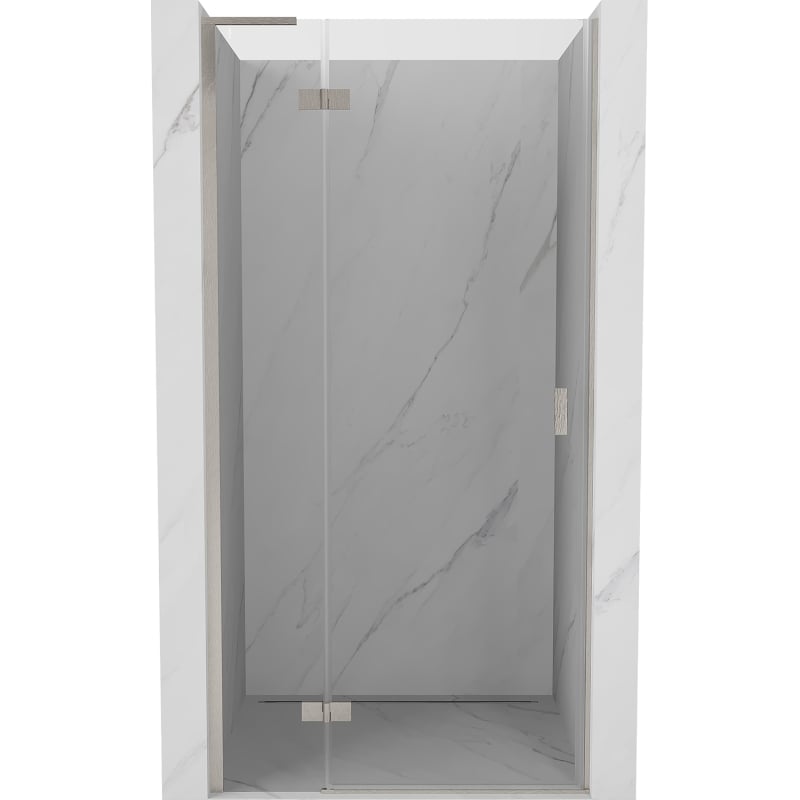 Mexen Mist-H L porte de douche battante gauche 90 cm, transparente, nickel brossé - 8A5L-090-000-97-00-L