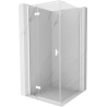 Mexen Mist-H T duschkabin med svängbara dörrar vänster 100 x 100 cm, transparent, vit - 8A5T-100-100-20-00-L