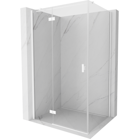 Mexen Mist-H T kabina prysznicowa uchylna lewa 110 x 100 cm, transparent, biała - 8A5T-110-100-20-00-L