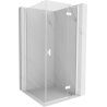 Mexen Mist-H T right swing shower enclosure 110 x 110 cm, transparent, white - 8A5T-110-110-20-00-P