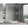 Mexen Mist-H T cabina doccia battente destra 90 x 120 cm, trasparente, bianca - 8A5T-090-120-20-00-P