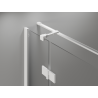Mexen Mist-H T cabina doccia a battente destra 115 x 120 cm, trasparente, bianca - 8A5T-115-120-20-00-P