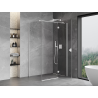 Mexen Mist-H T cabina doccia a battente destra 115 x 120 cm, trasparente, bianca - 8A5T-115-120-20-00-P