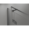 Mexen Mist-H T cabine de douche pivotante gauche 90 x 70 cm, transparent, gun gray brossé - 8A5T-090-070-66-00-L