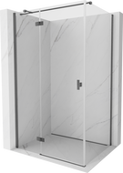 Mexen Mist-H T cabine de douche pivotante gauche 90 x 70 cm, transparent, gun gray brossé - 8A5T-090-070-66-00-L