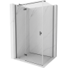 Mexen Mist-H T hinged left shower enclosure 100 x 70 cm, transparent, brushed gun gray - 8A5T-100-070-66-00-L