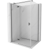 Mexen Mist-H T cabina doccia battente sinistra 95 x 75 cm, trasparente, grigio canna di fucile spazzolato - 8A5T-095-075-66-00-L