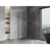 Mexen Mist-H T cabina doccia a battente destra 75 x 75 cm, trasparente, grigio canna di fucile spazzolato - 8A5T-075-075-66-00-P