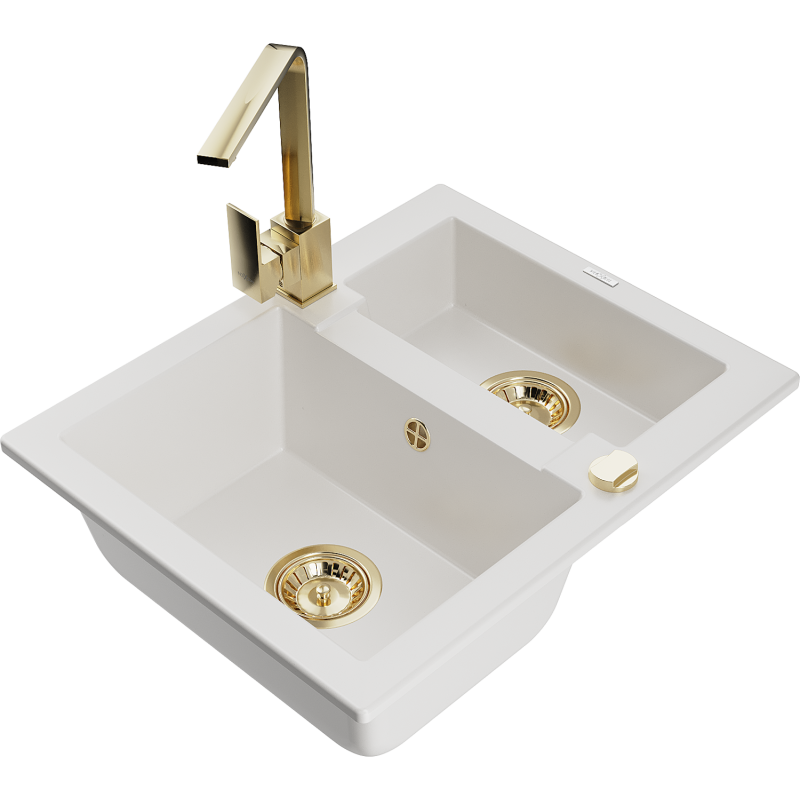 Mexen Carlos νεροχύτης γρανίτης 1,5-διαμερισμάτων με μπαταρία κουζίνας Rita,