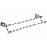 Mexen Estela doble colgador de toallas, cromado - 7011525-00