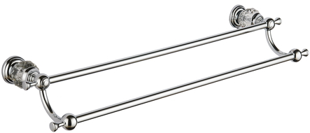 Mexen Estela double porte-serviettes, chromé - 7011525-00