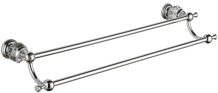Mexen Estela double towel rack, chrome - 7011525-00