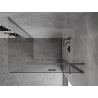 Mexen Mist-H T right hinged shower enclosure 100 x 90 cm, transparent, brushed gun gray - 8A5T-100-090-66-00-P