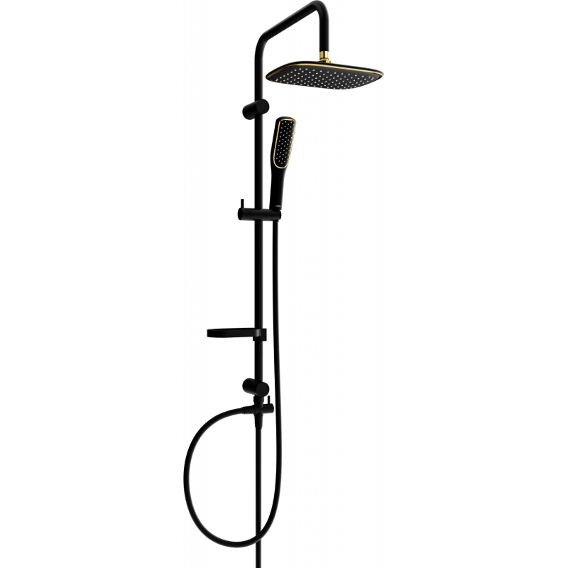 Mexen X49 colonna doccia, nero/oro - 798494991-75