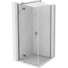 Mexen Mist-H T duschkabin svängbar vänster 75 x 75 cm, transparent, gunmetal - 8A5T-075-075-95-00-L